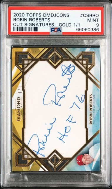 2020 Topps Robin Roberts Diamond Icons Cut Signatures #CSRRO card image