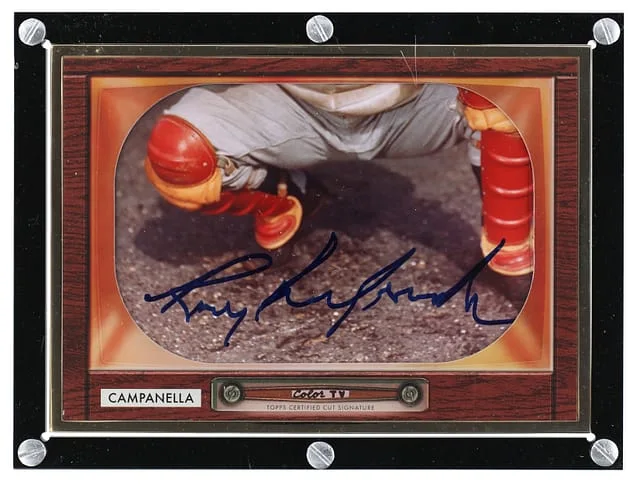 2020 Topps Roy Campanella Transcendent Collection Oversized 1955 Bowman Cut Signature #55CS- card image