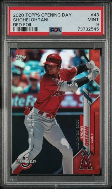 2020 Topps Shohei Ohtani Opening Day Red Foil #43 card image