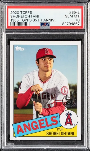2020 Topps Shohei Ohtani 1985 Topps 35th Anniversary #85-2 card image