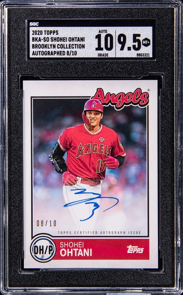 2020 Topps Shohei Ohtani Brooklyn Collection Autographed #BKA-SO card image