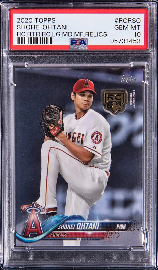 2020 Topps Shohei Ohtani Commemorative Retrospective Logo Medallion #RCRSO card image