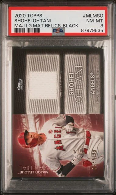 2020 Topps Shohei Ohtani Game-Used Major League Material Relics Black #MLMSO card image