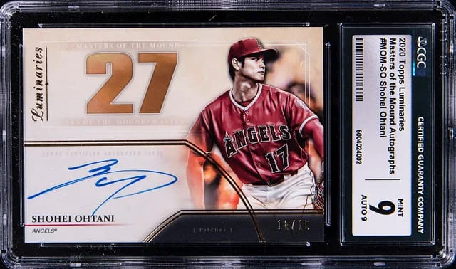 2020 Topps Shohei Ohtani Luminaries Masters of the Mound Autographs #MOM-SO card image