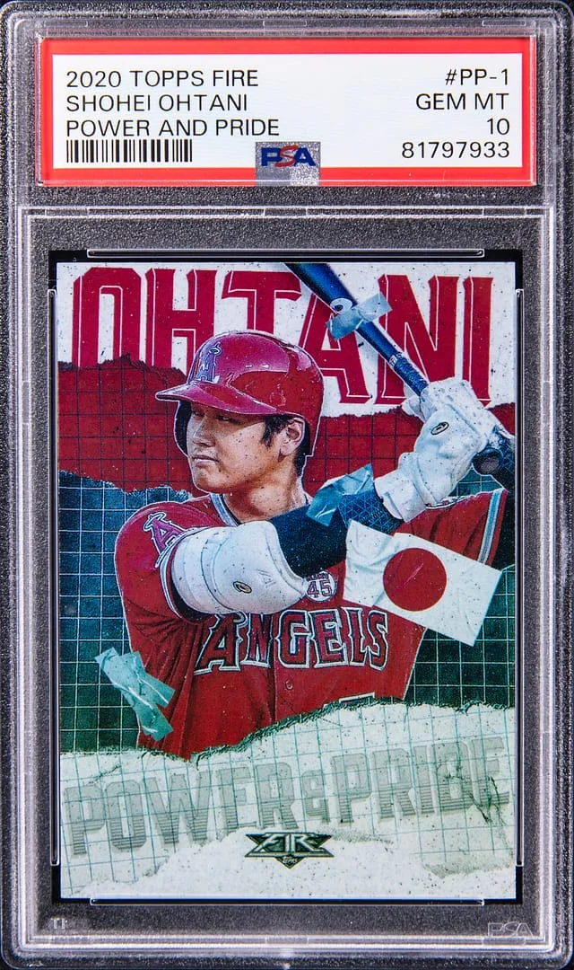 2020 Topps Shohei Ohtani Fire Power And Pride Gold Minted #PP-1 card image