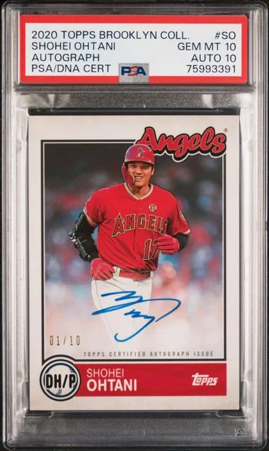 2020 Topps Shohei Ohtani Brooklyn Collection Autographs #SO card image