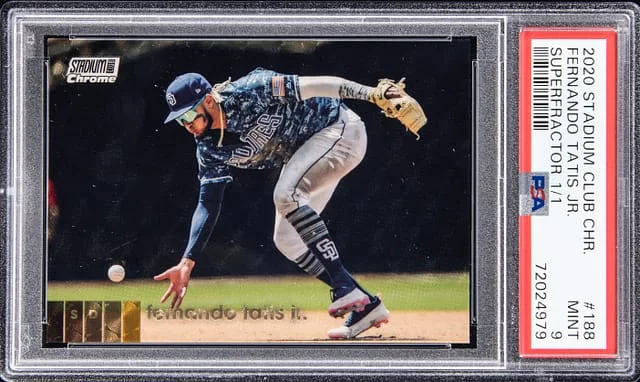 2020 Topps Stadium Club Chrome Fernando Tatis Jr Superfractor #188 card image