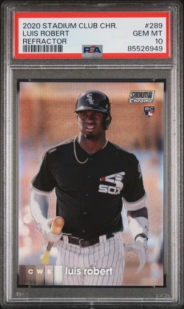 2020 Topps Stadium Club Chrome Luis Robert Refractor #289 card image