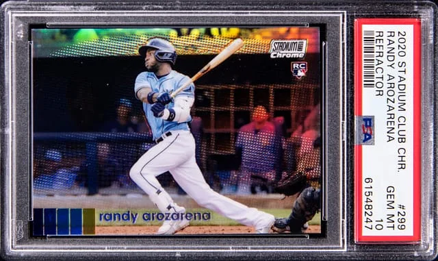 2020 Topps Stadium Club Chrome Randy Arozarena Refractor #299 card image