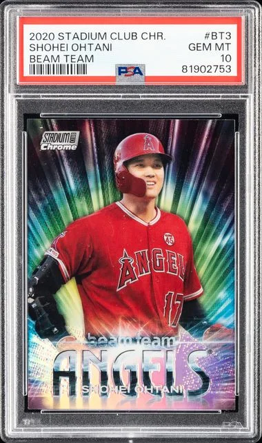 2020 Topps Stadium Club Chrome Shohei Ohtani Beam Team #BT3 card image