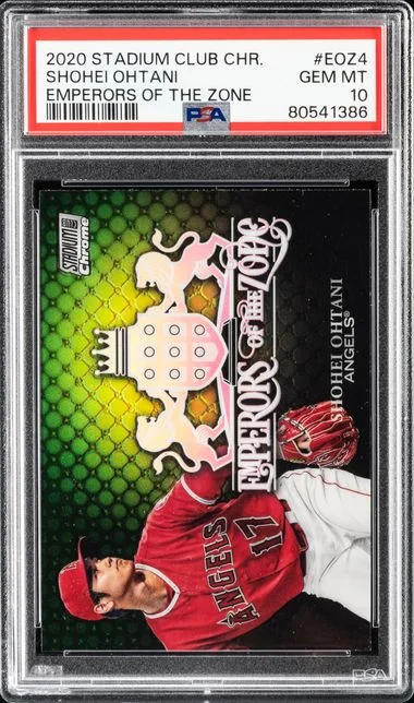 2020 Topps Stadium Club Chrome Shohei Ohtani Emperors Of The Zone #EOZ4 card image