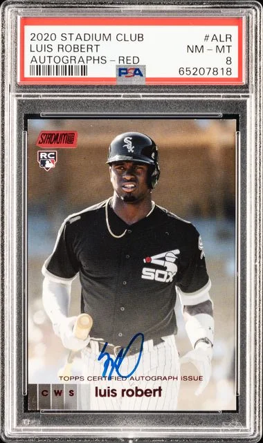 2020 Topps Stadium Club Luis Robert Autographs Red #A-LR card image