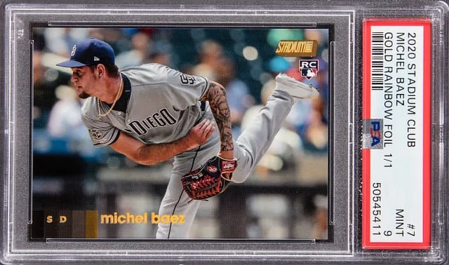 2020 Topps Stadium Club Michel Baez Gold Rainbow Foil #7 card image