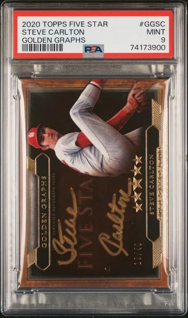 2020 Topps Steve Carlton Five Star Golden Graphs #GGSC card image