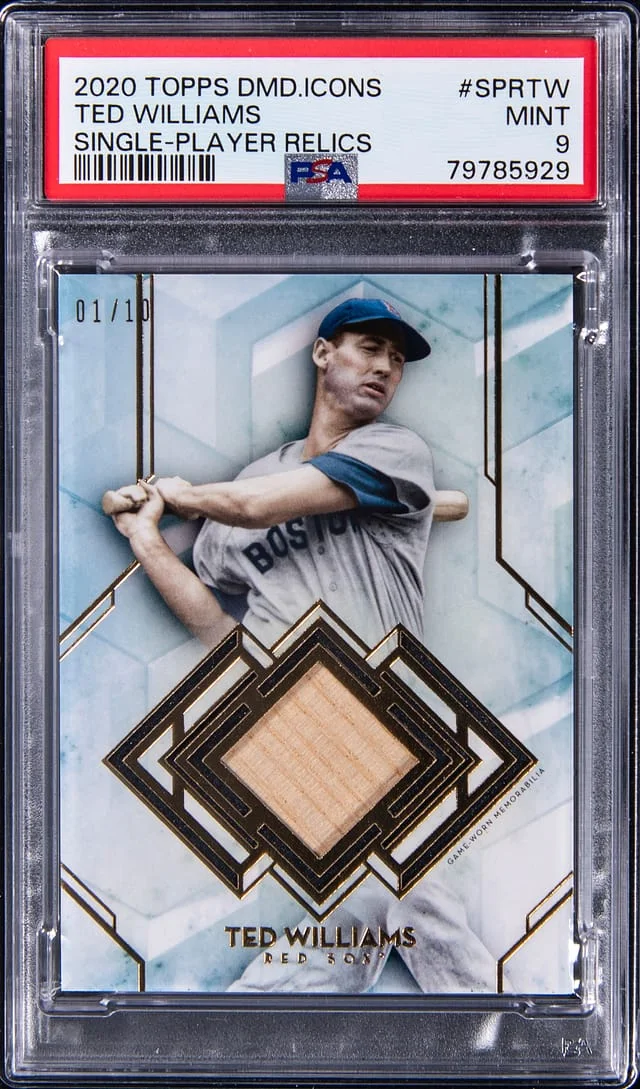 2020 Topps Ted Williams Diamond Icons Single Player Relics #SPR-TW card image