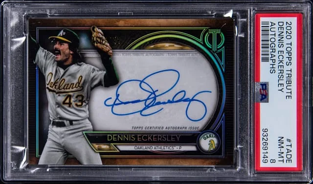 2020 Topps Tribute Dennis Eckersley Autograph #TA-DE card image