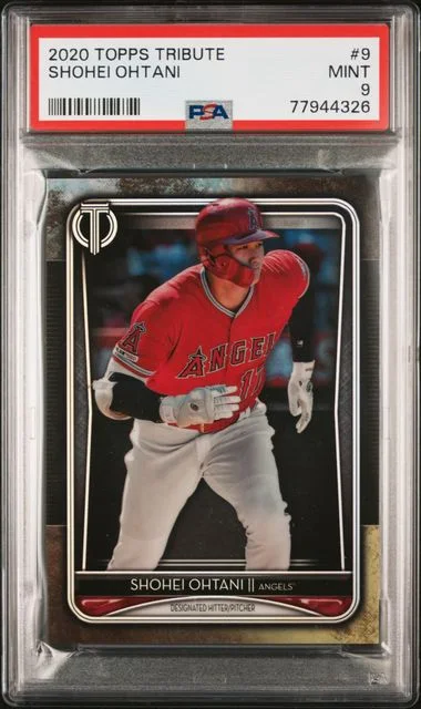 2020 Topps Tribute Shohei Ohtani #9 card image