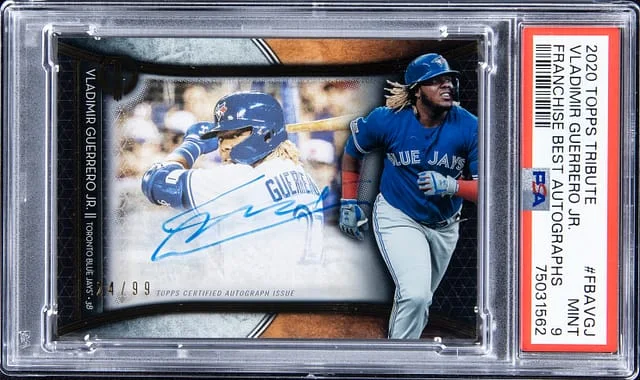 2020 Topps Tribute Vladimir Guerrero Jr. Franchise Best Autograph #FBA-VGJ card image