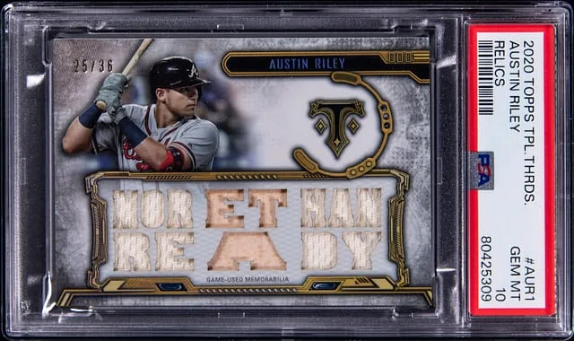 2020 Topps Triple Threads Austin Riley #TTR-AUR1 card image