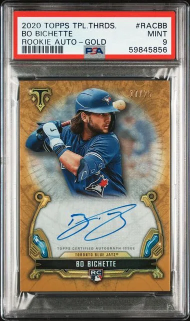 2020 Topps Triple Threads Bo Bichette Autographs Gold #RAC-BB card image