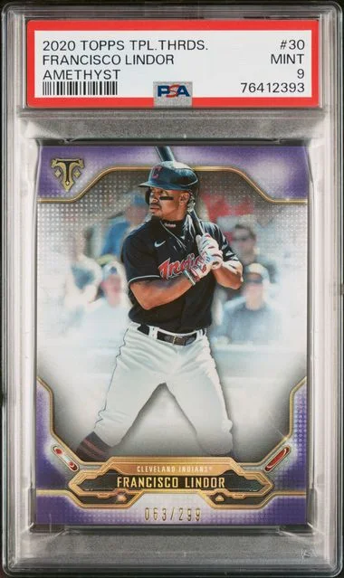 2020 Topps Triple Threads Francisco Lindor Amethyst #30 card image
