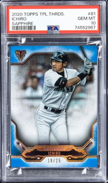 2020 Topps Triple Threads Ichiro Sapphire #81 card image