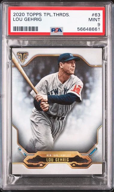 2020 Topps Triple Threads Lou Gehrig #63 card image