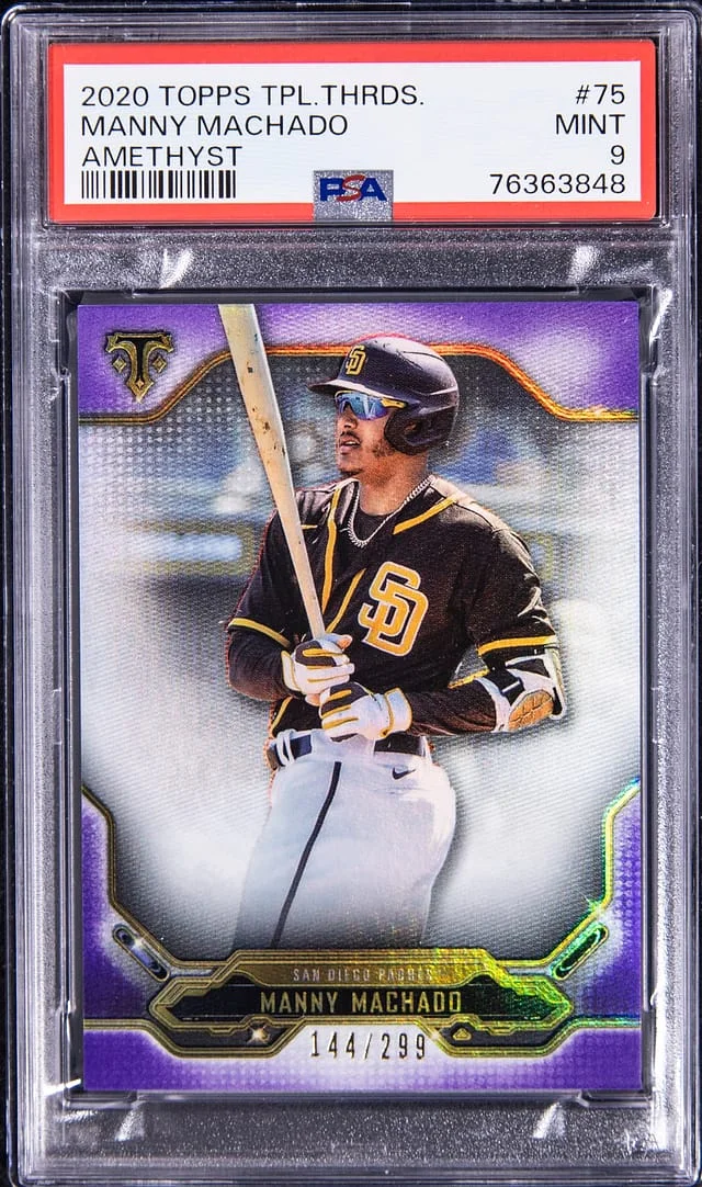 2020 Topps Triple Threads Manny Machado Amethyst #75 card image