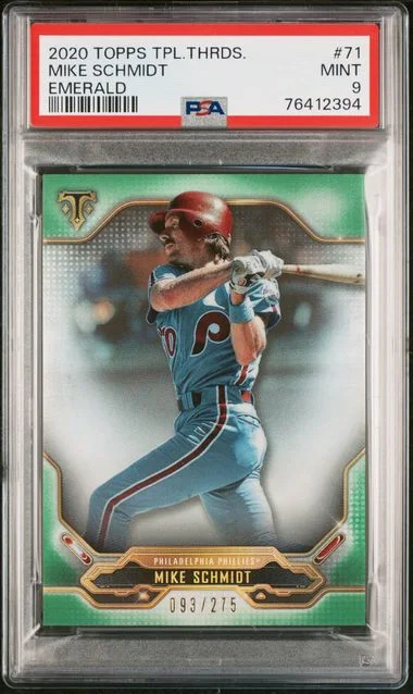 2020 Topps Triple Threads Mike Schmidt Emerald #71 card image