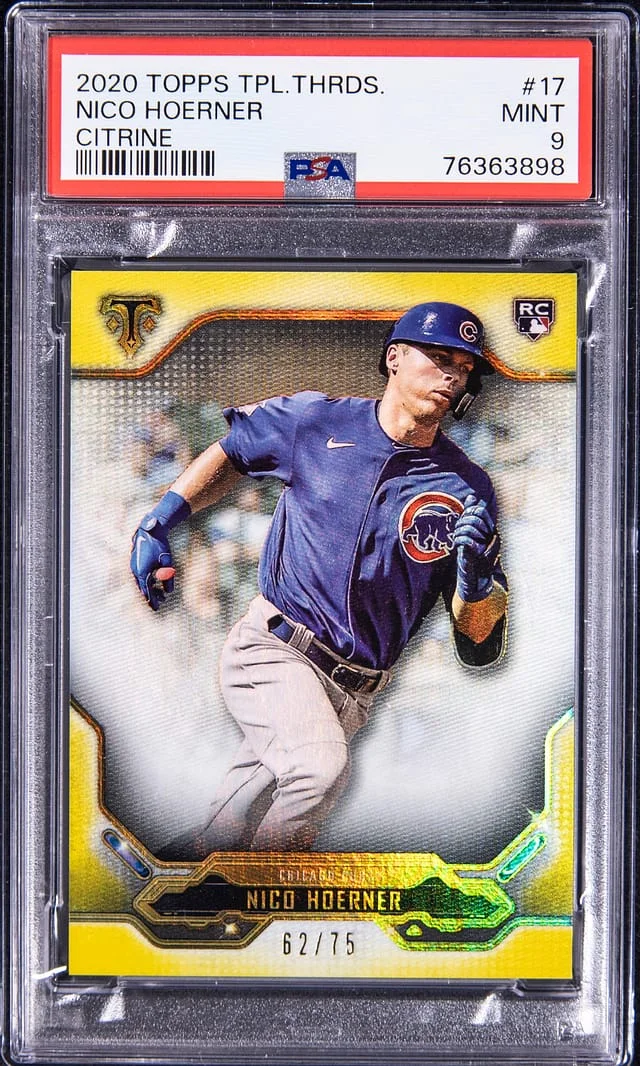 2020 Topps Triple Threads Nico Hoerner Citrine #17 card image