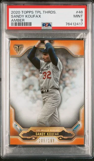 2020 Topps Triple Threads Sandy Koufax Amber #46 card image