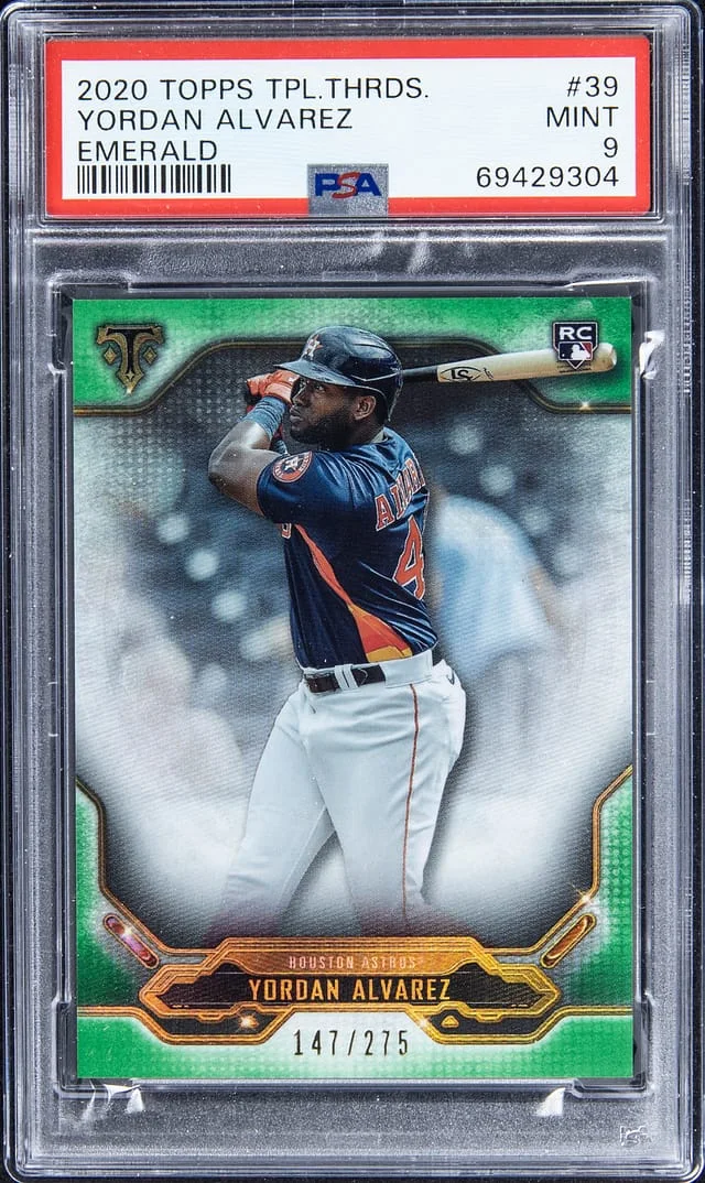 2020 Topps Triple Threads Yordan Alvarez Emerald #39 card image