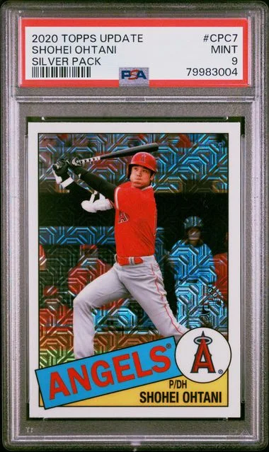 2020 Topps Update Chrome Promo Cpc7 Shohei Ohtani Silver Pack #1985 card image