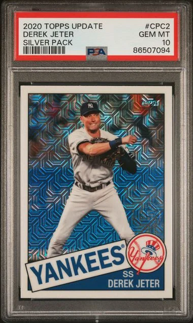 2020 Topps Update Derek Jeter Silver Pack 1985 Chrome Promo #CPC2 card image