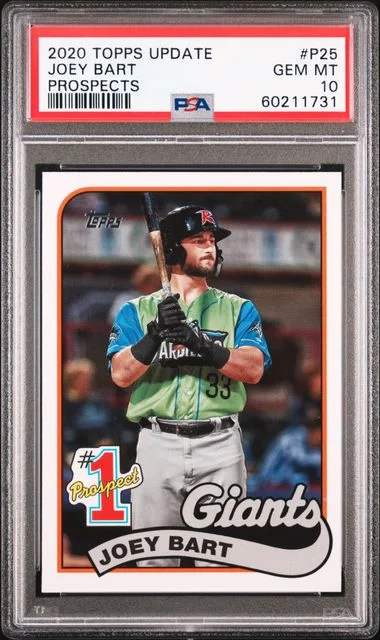2020 Topps Update Joey Bart Prospects #P25 card image