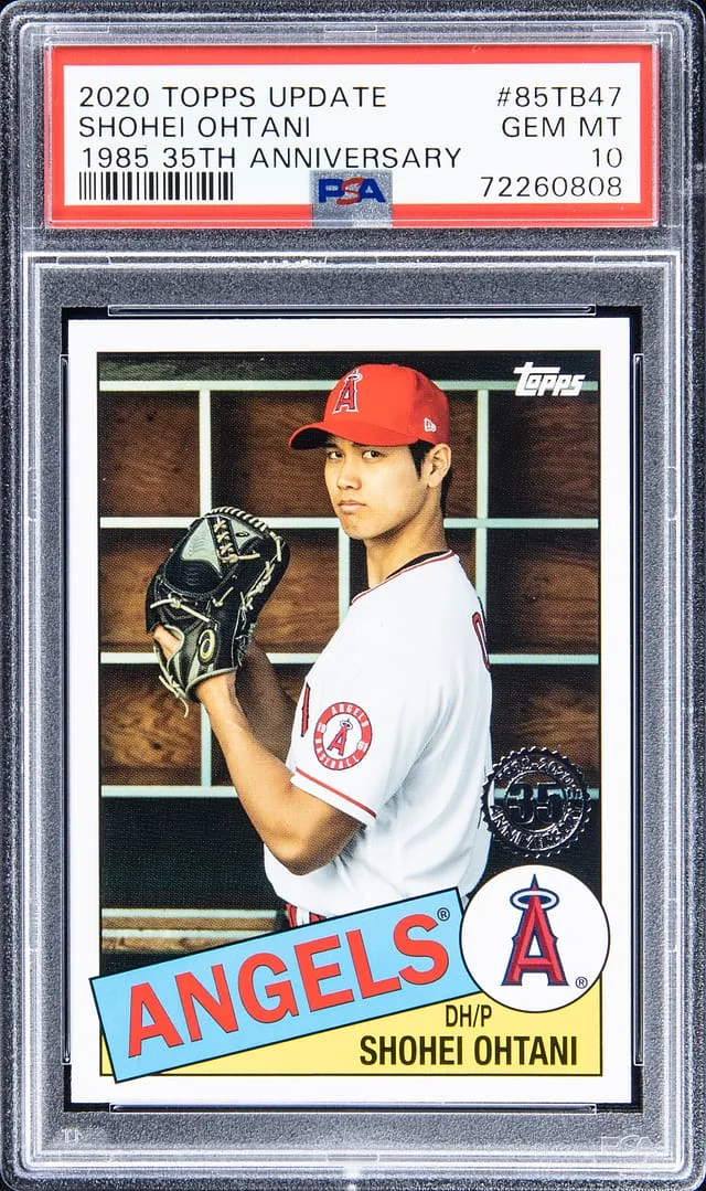 2020 Topps Update Shohei Ohtani 1985 35th Anniversary #85TB-47 card image