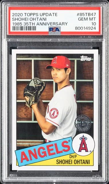 2020 Topps Update Shohei Ohtani 1985 Topps 35th Anniversary #85TB47 card image