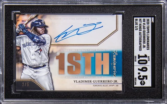 2020 Topps Vladimir Guerrero Jr, Luminaries Hit Kings Autograph #HK-VLG card image