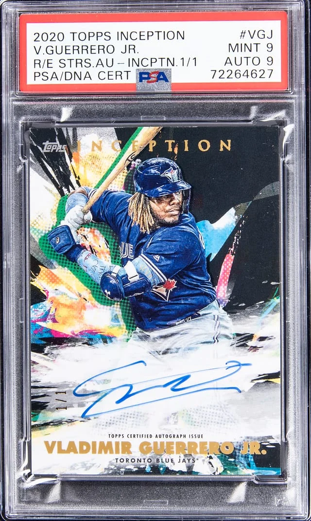 2020 Topps Vladimir Guerrero Jr. Inception Rookies & Emerging Stars Autographs Black #RESA-VGJ card image