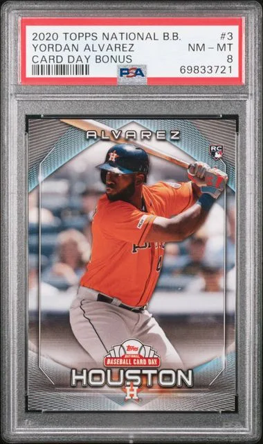 2020 Topps Yordan Alvarez National Baseball Card Day Bonus #3 card image