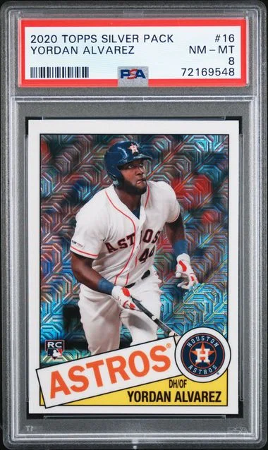 2020 Topps Yordan Alvarez Silver Pack 1985 Chrome Promo #85C-16 card image