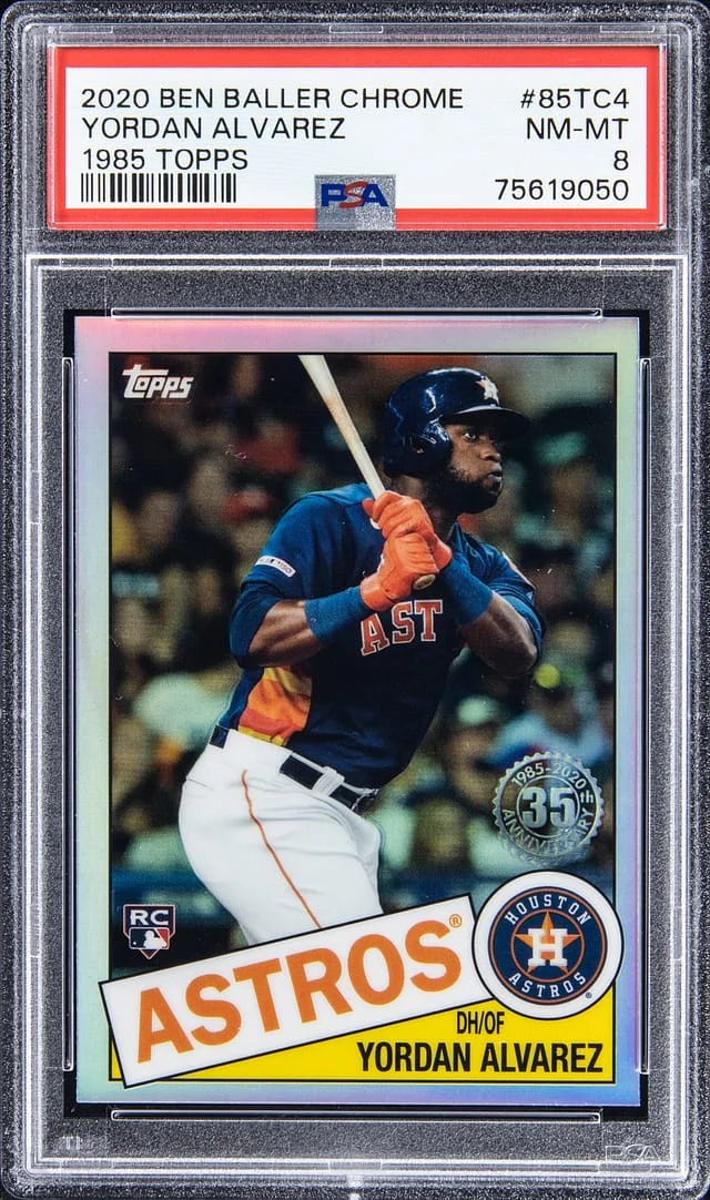 2020 Topps Yordan Alvarez Ben Baller Chrome 1985 Topps #85TC4 card image