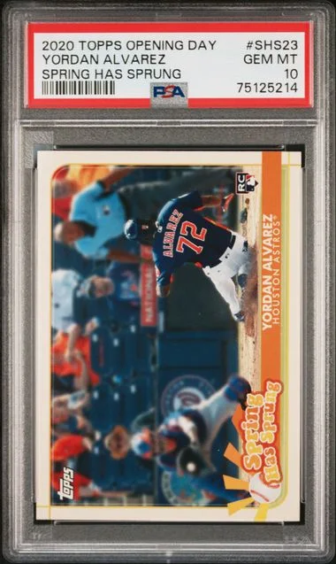 2020 Topps Yordan Alvarez Opening Day Spring Has Sprung #SHS23 card image