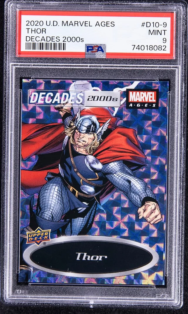 2020 UD Marvel Ages Decades 2000's Thor #D10-9 card image