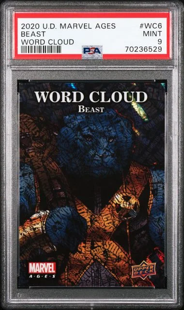 2020 Upper Deck Beast Marvel Ages Word Cloud #WC-6 card image