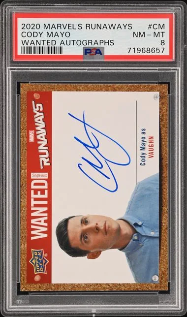 2020 Upper Deck Cody Mayo Marvel's Runaways - Wanted Autographs #CM card image