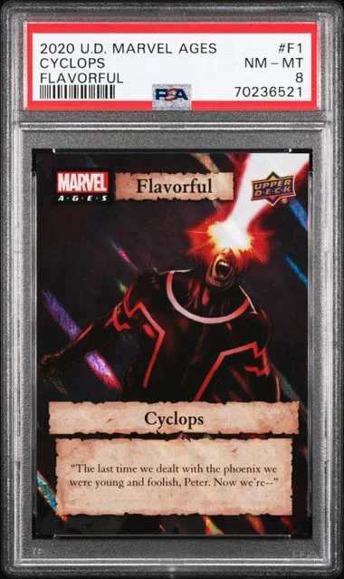 2020 Upper Deck Cyclops Marvel Ages Flavorful #F-1 card image