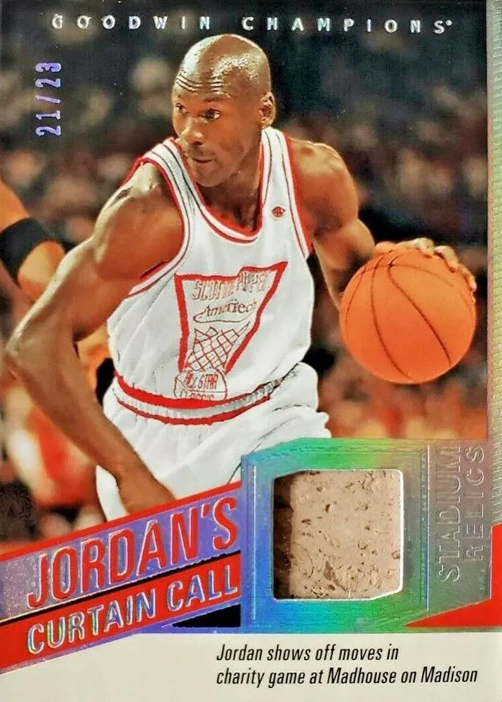 2020 Upper Deck Goodwin Champions Michael Jordan Jordan's Curtain Call Relics #MJ-1 card image