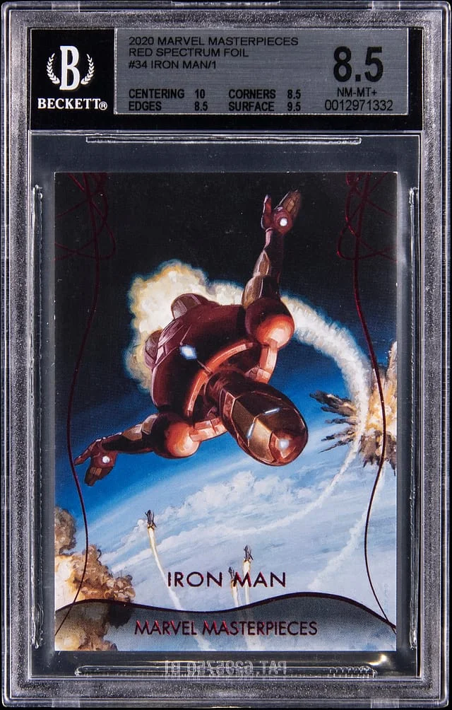 2020 Upper Deck Iron Man Marvel Masterpieces Red Spectrum Foil #34 card image
