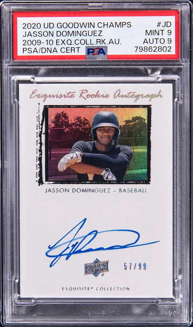 2020 Upper Deck Jasson Dominguez Goodwin Champs 2009-10 Exquisite Collection Autograph #09T-JD card image